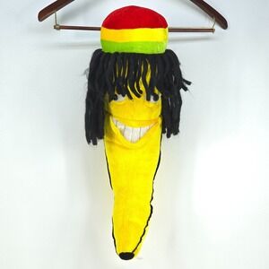 Rasta The Rastafarian Banana Large Plush Stuffed Animal 22" Dread Locks Jamaican